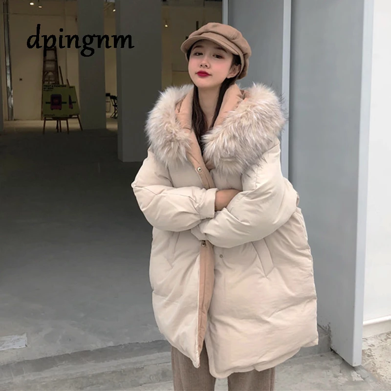 Causal Glossy Jackets Winter Women's Long Fur Collar Hooded Coat Parkas Thick Winter Jacket Women Outwear
Causal Glossy Jackets Winter Women's Long Fur Collar Hooded Coat Parkas Thick Winter Jacket Women Outwear