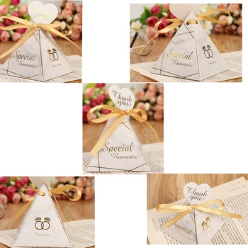 Candy Box Wedding Favors and Triangular Pyramid Gifts Boxes Candy Bags for Guests Wedding Party Christmas Valentine Paper Box
Candy Box Wedding Favors and Triangular Pyramid Gifts Boxes Candy Bags for Guests Wedding Party Christmas Valentine Paper Box