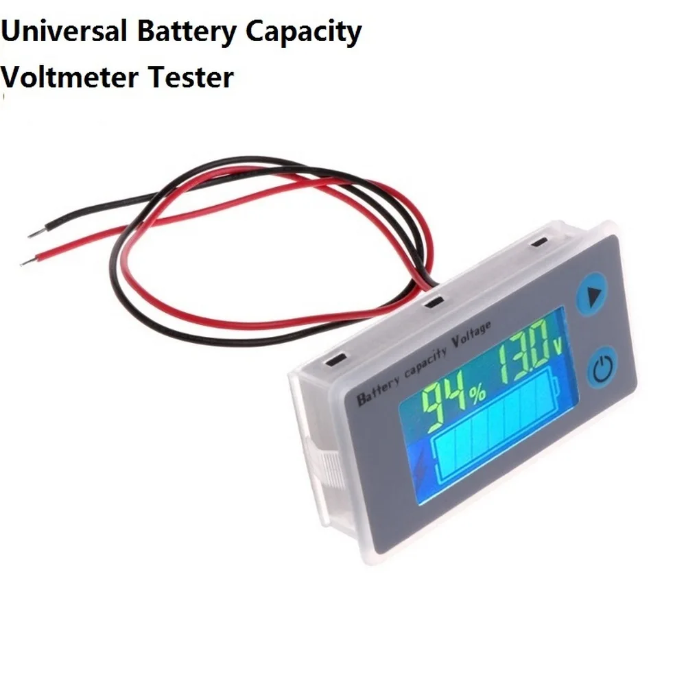 Battery Capacity Voltmeter Tester 10-100V Universal Voltage Tester LCD JS-C33 Car Lead-acid Indicator Digital Voltmeter Monitor
Battery Capacity Voltmeter Tester 10-100V Universal Voltage Tester LCD JS-C33 Car Lead-acid Indicator Digital Voltmeter Monitor