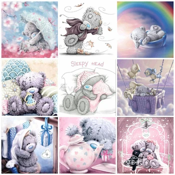 EverShine Diamond Painting Full Drill Square Bear Cross Stitch Diamond Embroidery Bead Picture Kits Handicraft Art Home Decor 
EverShine Diamond Painting Full Drill Square Bear Cross Stitch Diamond Embroidery Bead Picture Kits Handicraft Art Home Decor