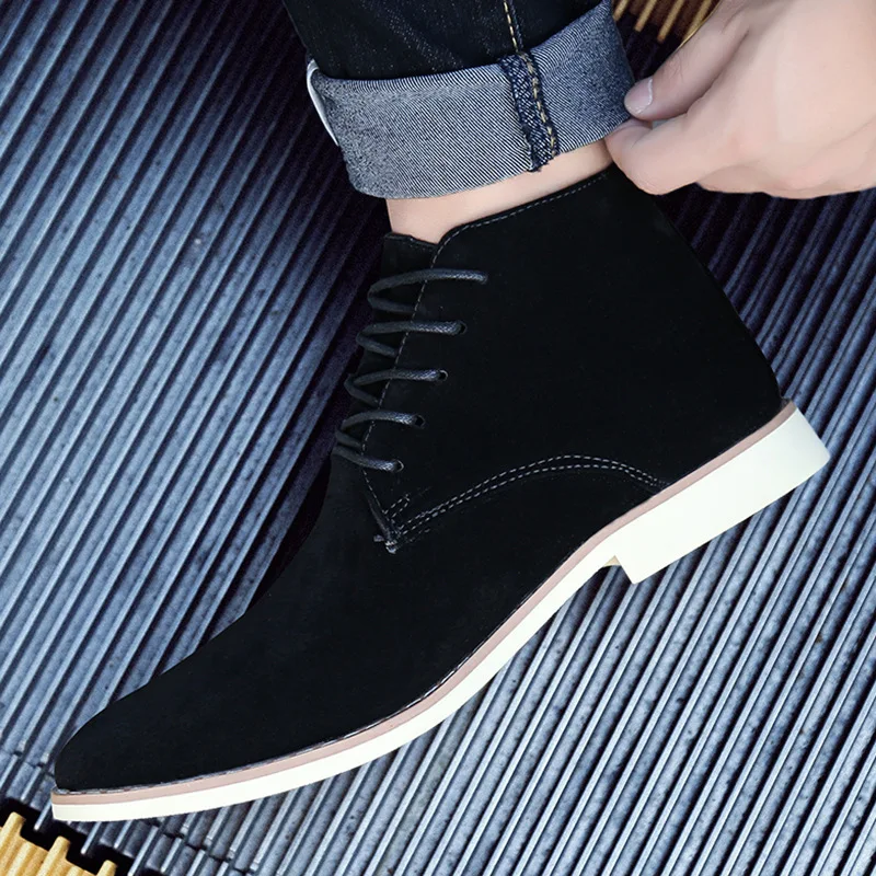 2019 Autumn And Winter New Style Men's Boots Europe And America Men's Martin Boots Men Pointed-Toe Hight-top Boots
2019 Autumn And Winter New Style Men's Boots Europe And America Men's Martin Boots Men Pointed-Toe Hight-top Boots