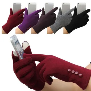Womens 4 Buttons Touch Screen Gloves Warm Gloves Mittens Winter Sporting Mittens Cashmere Femme 5 Colors
Womens 4 Buttons Touch Screen Gloves Warm Gloves Mittens Winter Sporting Mittens Cashmere Femme 5 Colors