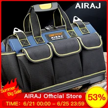 AIRAJ Multi-Function Tool Bag 1680D Oxford Cloth Electrician Bag, Multi-Pocket Waterproof Anti-Fall Storage Bag AIRAJ Multi-Function Tool Bag 1680D Oxford Cloth Electrician Bag, Multi-Pocket Waterproof Anti-Fall Storage Bag