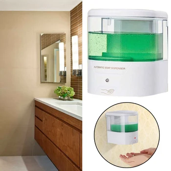 Wall-Mount Soap Dispenser Infrared Smart Sensor Automatic Hotel Bathroom Toilet Wall Soap Dispenser With LED Indicator Light
Wall-Mount Soap Dispenser Infrared Smart Sensor Automatic Hotel Bathroom Toilet Wall Soap Dispenser With LED Indicator Light