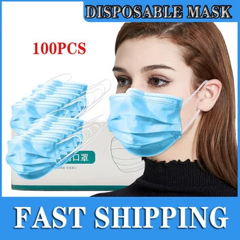 In Stock 100Pcs Antivirus Disposable Mask Virus 3 Layer Ply Filter Anti-virus Face Masks Dust BFE-Meltblown Mouth Mask 
In Stock 100Pcs Antivirus Disposable Mask Virus 3 Layer Ply Filter Anti-virus Face Masks Dust BFE-Meltblown Mouth Mask