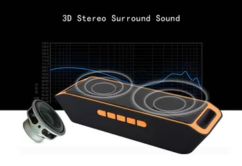 New Double Speakers Bluetooth Speaker Portable Wireless Speaker Sound System 3D Stereo Music Surround Support FM TF AUX USB
New Double Speakers Bluetooth Speaker Portable Wireless Speaker Sound System 3D Stereo Music Surround Support FM TF AUX USB