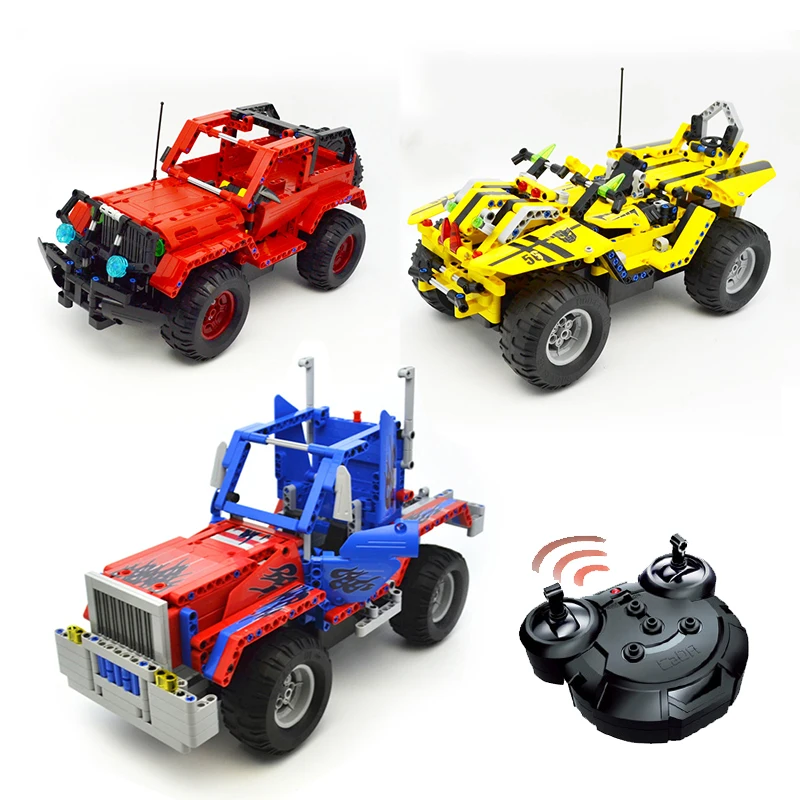 Technic RC Car Series MOC Building Blocks Sets Remote Control Truck Pickup Jeep 2-IN-1 Transform Bricks Toys fit legoED For Kids
Technic RC Car Series MOC Building Blocks Sets Remote Control Truck Pickup Jeep 2-IN-1 Transform Bricks Toys fit legoED For Kids