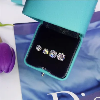 choucong Real 925 Sterling Silver Fine Tennis Stud Earring 5mm/9mm diamond Engagement Wedding Earrings for women cz Jewelry
choucong Real 925 Sterling Silver Fine Tennis Stud Earring 5mm/9mm diamond Engagement Wedding Earrings for women cz Jewelry