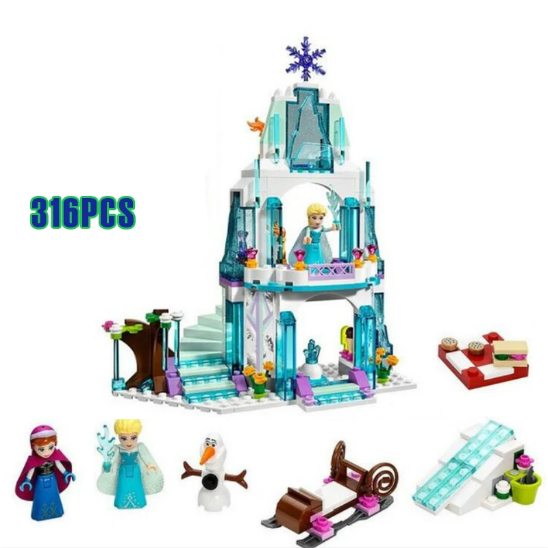 316pcs Dream Princess Castle Elsa Ice Castle Princess Anna Set Model Building Blocks Gifts Toys Compatible Legoinglys Friends
316pcs Dream Princess Castle Elsa Ice Castle Princess Anna Set Model Building Blocks Gifts Toys Compatible Legoinglys Friends