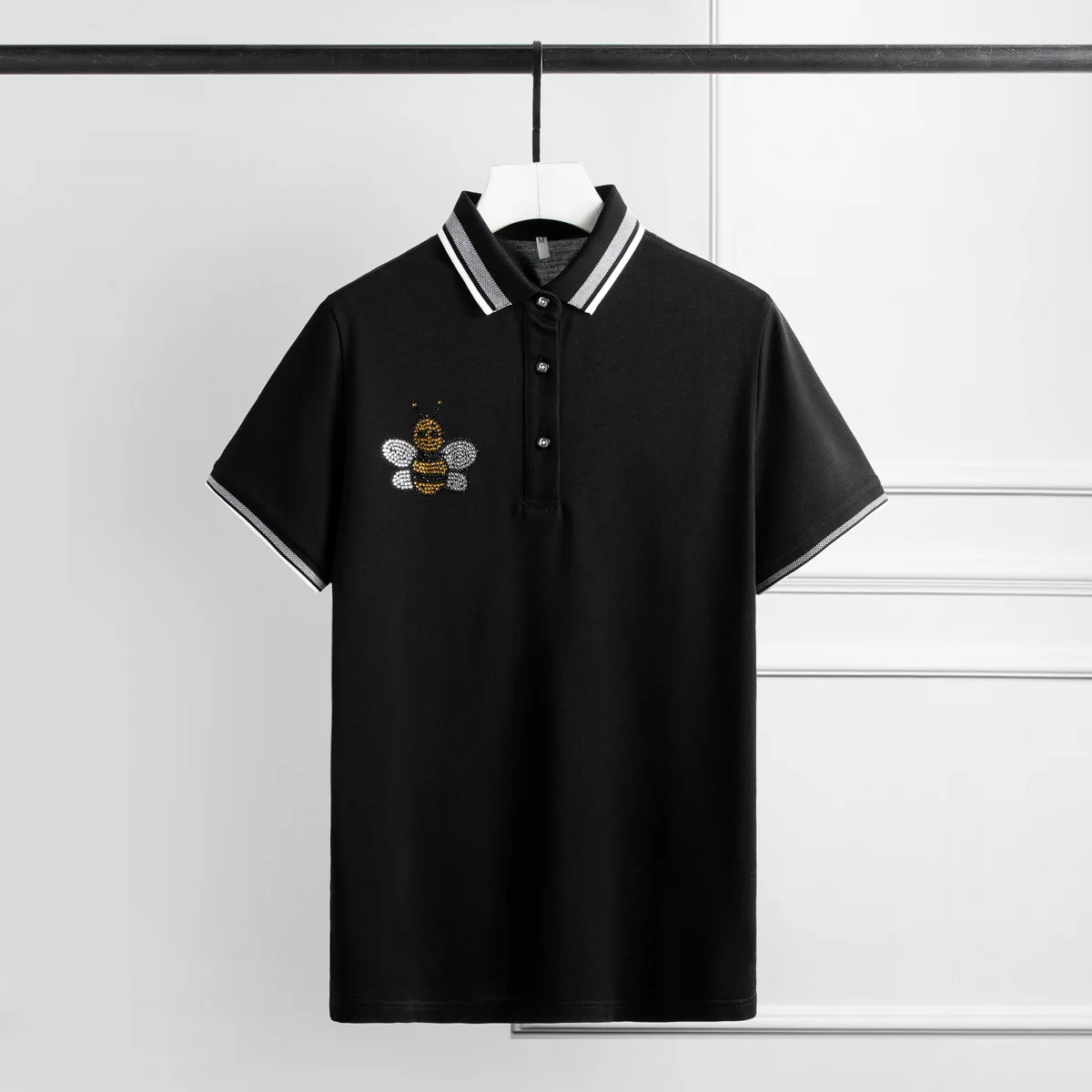 Мужские Роскошные футболки в полоску с воротником, бриллиантами, кристаллами, пчелами, с коротким рукавом, Мужская облегающая футболка для вечерние размером 4xl
Мужские Роскошные футболки в полоску с воротником, бриллиантами, кристаллами, пчелами, с коротким рукавом, Мужская облегающая футболка для вечерние размером 4xl