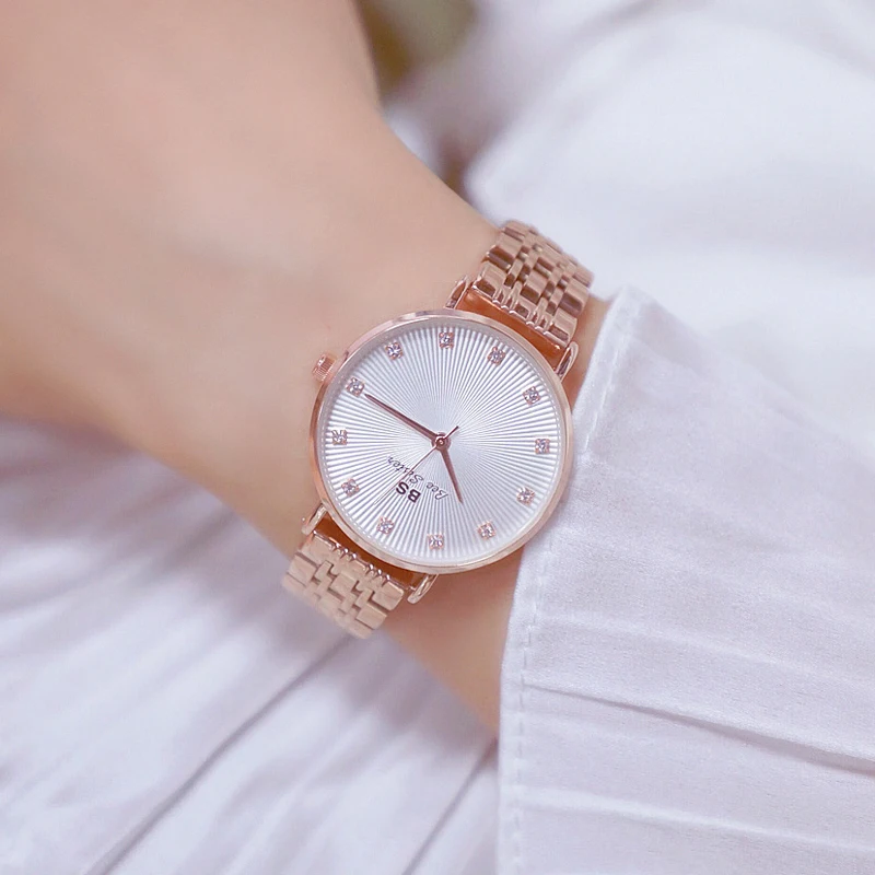 Часы наручные женские из розового золота с бриллиантами|Женские часы| |