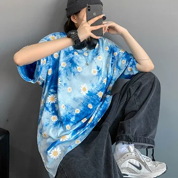 Dark Icon Daisy Full Printed Tie Dyeing T-shirt Men Women Summer Crew Neck Hipster Tshirt Men's Tee Shirts
Dark Icon Daisy Full Printed Tie Dyeing T-shirt Men Women Summer Crew Neck Hipster Tshirt Men's Tee Shirts