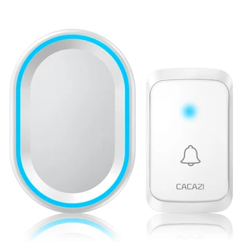 CACAZI Wireless Doorbell Waterproof 300M Remote LED 110DB Volume US EU UK Plug Home Smart Calling Bell Wireless Gate Bell 220V
CACAZI Wireless Doorbell Waterproof 300M Remote LED 110DB Volume US EU UK Plug Home Smart Calling Bell Wireless Gate Bell 220V