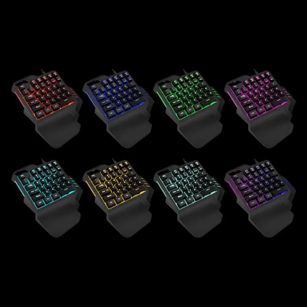 Brand New One-Handed Gaming Keyboard RGB Backlit Portable Mini Gaming Keypad Ergonomic Game Controller for PC PS4 X-box Gamer
Brand New One-Handed Gaming Keyboard RGB Backlit Portable Mini Gaming Keypad Ergonomic Game Controller for PC PS4 X-box Gamer