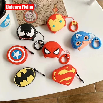 LinXiang Cute Superheros Iron Man Captain America Shield Bluetooth Earphone Cover Silicone Protective Case For Apple Airpods Pro
LinXiang Cute Superheros Iron Man Captain America Shield Bluetooth Earphone Cover Silicone Protective Case For Apple Airpods Pro