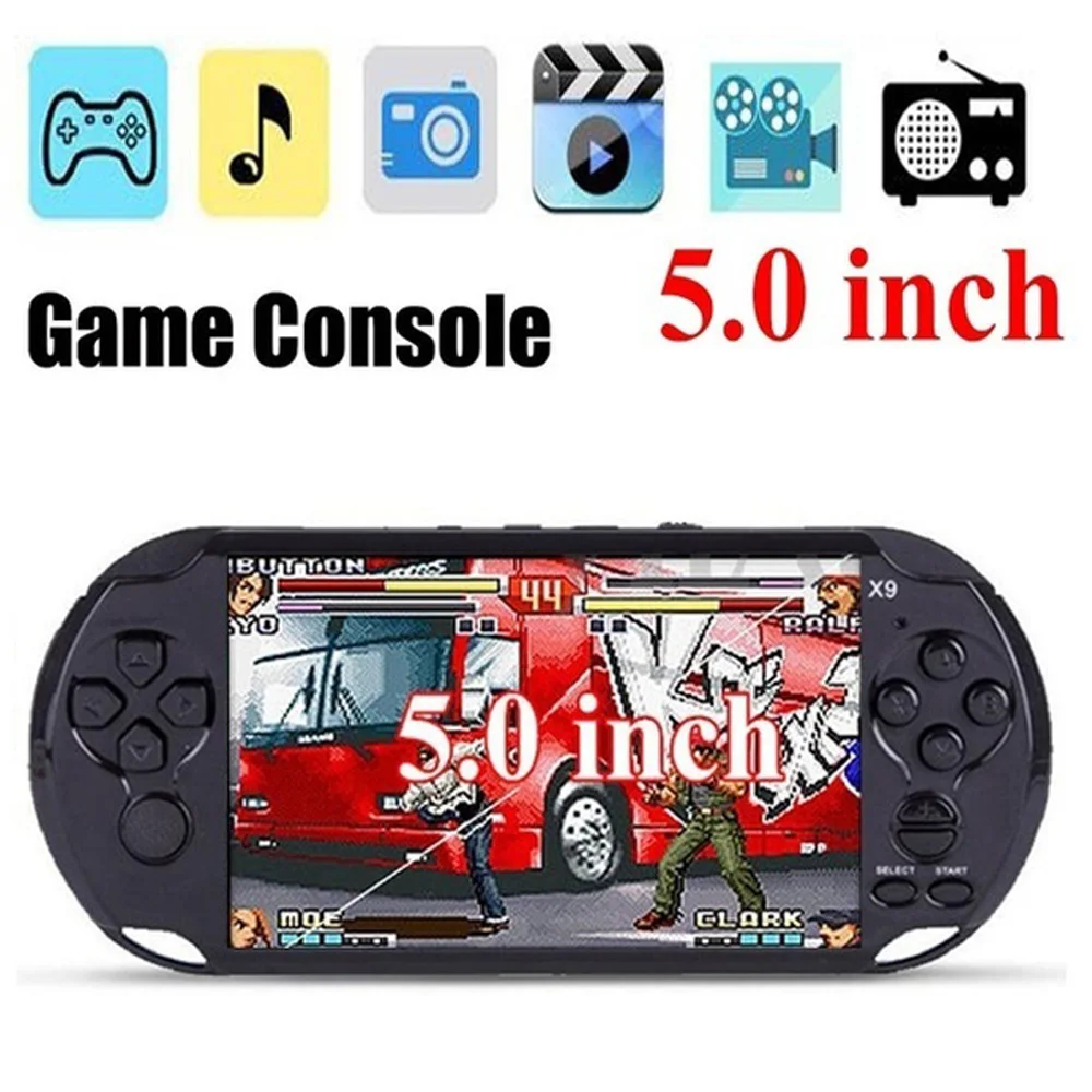 Classic Handheld Video Game Console Player 5.1' 32GB 32Bit 10000 Games Built-In MP3 MP4 MP5 player support for psp Camera Video
Classic Handheld Video Game Console Player 5.1' 32GB 32Bit 10000 Games Built-In MP3 MP4 MP5 player support for psp Camera Video