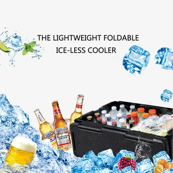 60L Portable Collapsible Chill Chest Cooler Outdoor Insulation Storage Box Waterproof for Picnics Beach Trips 
60L Portable Collapsible Chill Chest Cooler Outdoor Insulation Storage Box Waterproof for Picnics Beach Trips