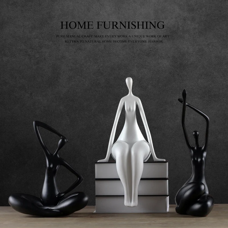Creative resin girls lady Yoga figurine vintage Yoga statue home decor crafts room decoration objects Sports people figurines
Creative resin girls lady Yoga figurine vintage Yoga statue home decor crafts room decoration objects Sports people figurines
