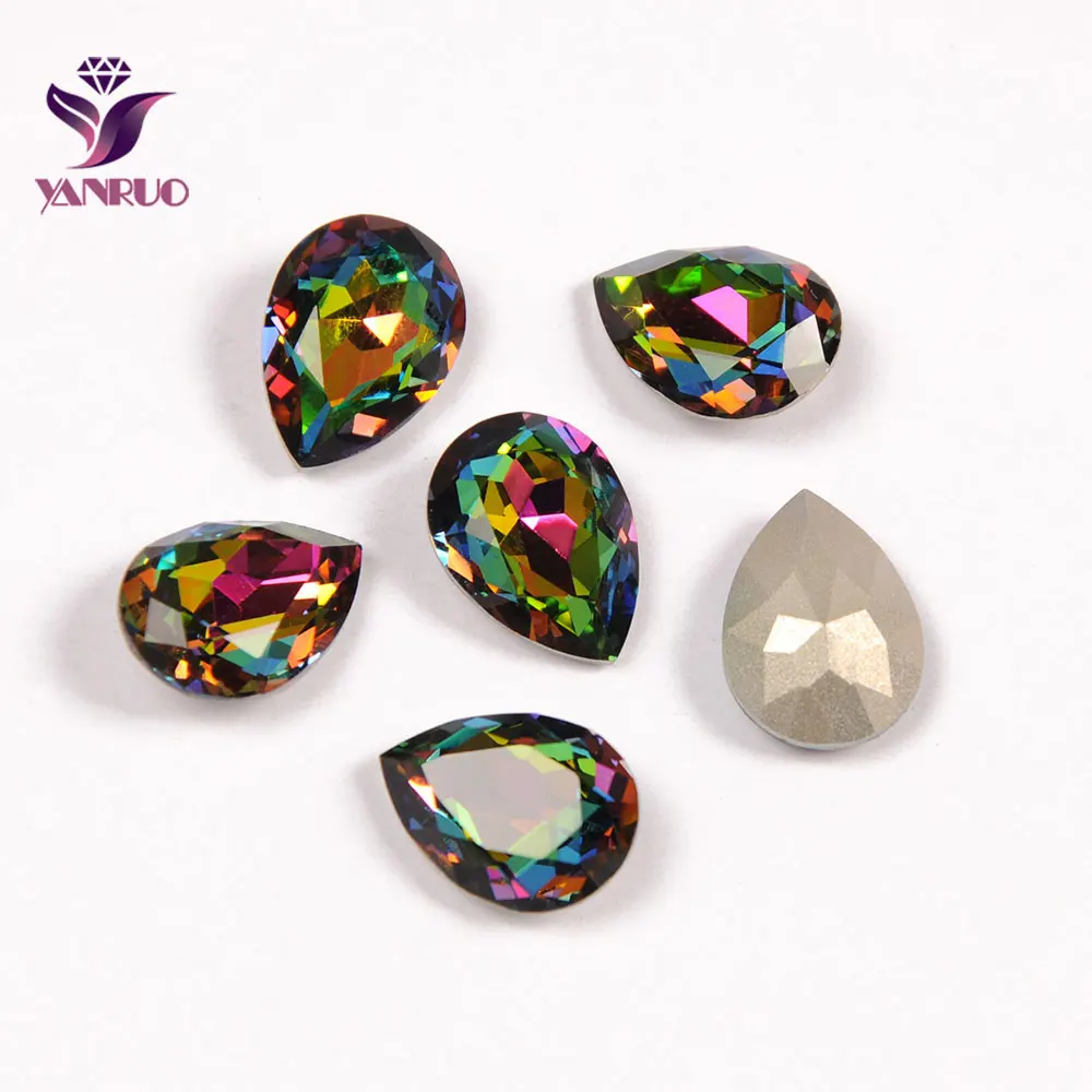 YANRUO 4320 Teardrop VM Fancy Claw Rhinestones Ornaments Diamond Bling Stones Crystals For Crafts Sewn on Clothes Decor
YANRUO 4320 Teardrop VM Fancy Claw Rhinestones Ornaments Diamond Bling Stones Crystals For Crafts Sewn on Clothes Decor
