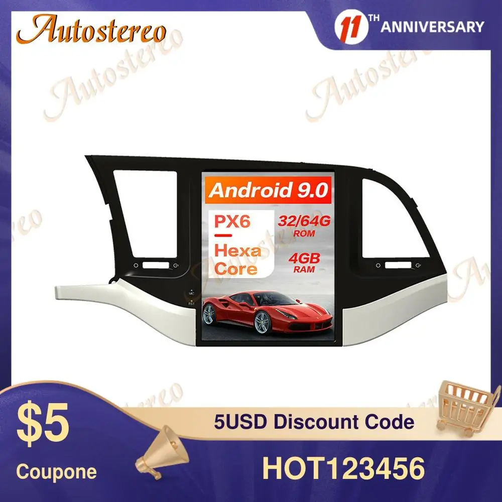 Android 9.0 PX6 4GB Car GPS Navigation For Hyundai ELANTRA 2016+ Stereo Headunit Multimedia Player Auto Radio Tape Recorder DSP
Android 9.0 PX6 4GB Car GPS Navigation For Hyundai ELANTRA 2016+ Stereo Headunit Multimedia Player Auto Radio Tape Recorder DSP