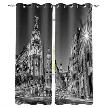 Kitchen Curtains Night City Black White Bedroom Curtains Home Item Window Curtain for Living Room
Kitchen Curtains Night City Black White Bedroom Curtains Home Item Window Curtain for Living Room