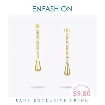 ENFASHION Water Drop Earrings For Women Party Stainless Steel Gold Color Trendy Long Dangle Earings Fashion Jewelry 2020 E201171 
ENFASHION Water Drop Earrings For Women Party Stainless Steel Gold Color Trendy Long Dangle Earings Fashion Jewelry 2020 E201171