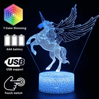 Original Cartoon Unicon Action Figure Lamp Kids Room Decor Rainbow Horse Modeling Night Lights Creative Gift Toys MY758
Original Cartoon Unicon Action Figure Lamp Kids Room Decor Rainbow Horse Modeling Night Lights Creative Gift Toys MY758