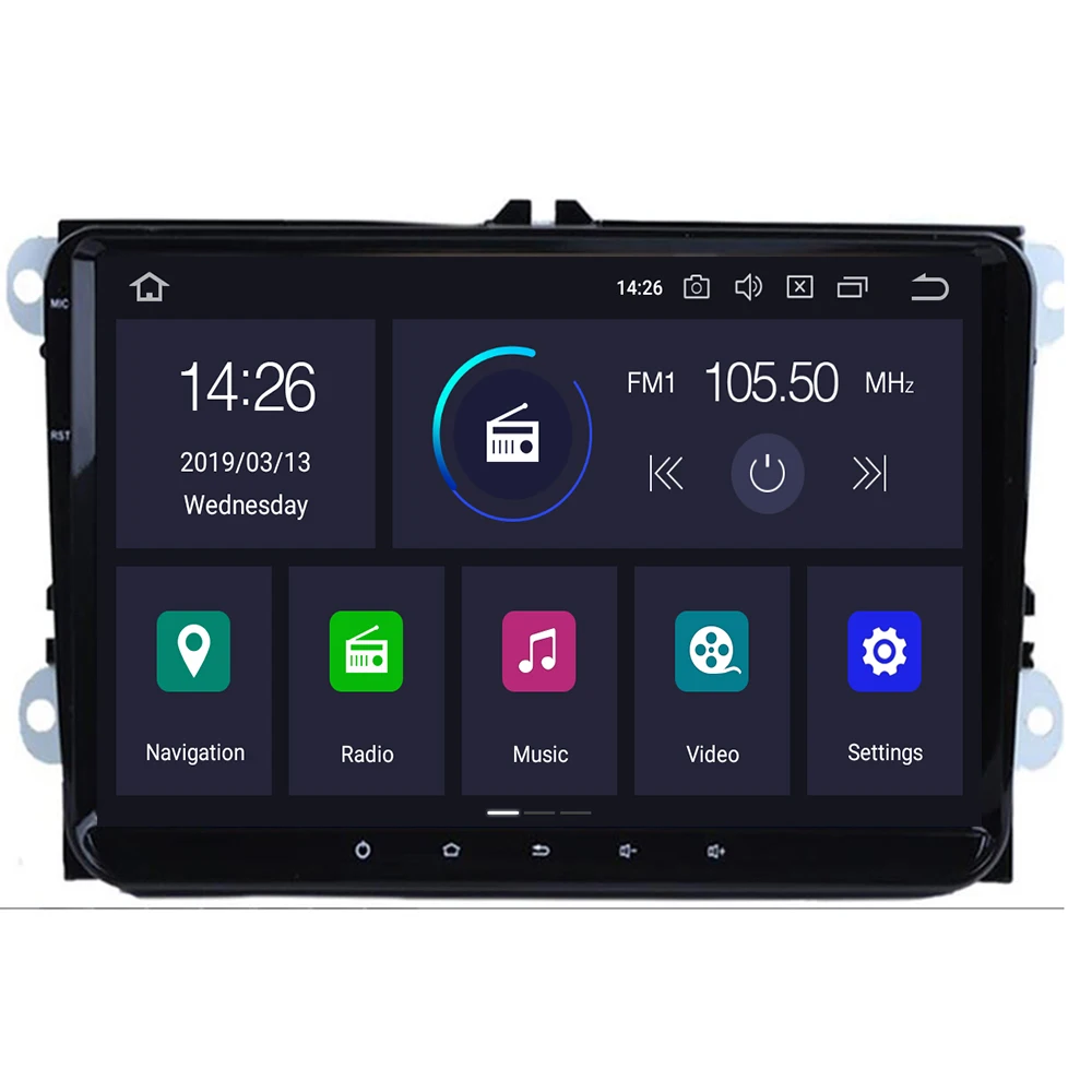 Автомобильный мультимедийный плеер 2din автомобильный радиоприемник GPS Android 10 8
