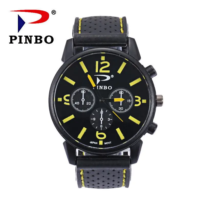 Hot Selling Silicone Watch Strap Launched Fashion Men Sports Watch Three-Eyed with Numbers Large Dial Quartz Watch
Hot Selling Silicone Watch Strap Launched Fashion Men Sports Watch Three-Eyed with Numbers Large Dial Quartz Watch