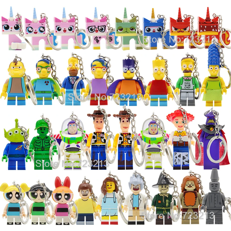 Single Cartoon Cat Toy Story Movie The Wizard of OZ Keychain Figure Bart Buzz Lightyear Building Blocks Models Toys Legoing
Single Cartoon Cat Toy Story Movie The Wizard of OZ Keychain Figure Bart Buzz Lightyear Building Blocks Models Toys Legoing