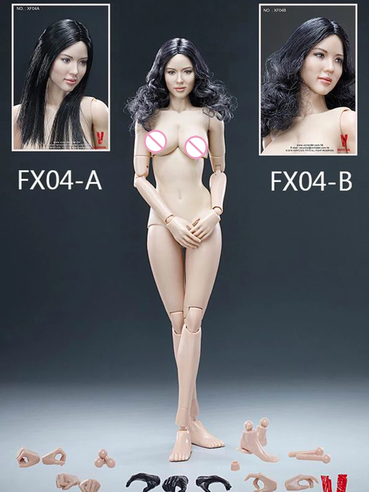 VERYCOOL FX04A/FX04B 1/6 Asian Female Head Carving with Straight Hair & Wavy Hair + VC 3.0 Body Sets with Soft Breast Body
VERYCOOL FX04A/FX04B 1/6 Asian Female Head Carving with Straight Hair & Wavy Hair + VC 3.0 Body Sets with Soft Breast Body