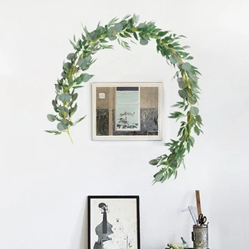 Artificial Plants Green Eucalyptus Vines Rattan Artificial Fake Plants Ivy Wreath Wall Decor Vertical Garden Wedding Decoration
Artificial Plants Green Eucalyptus Vines Rattan Artificial Fake Plants Ivy Wreath Wall Decor Vertical Garden Wedding Decoration