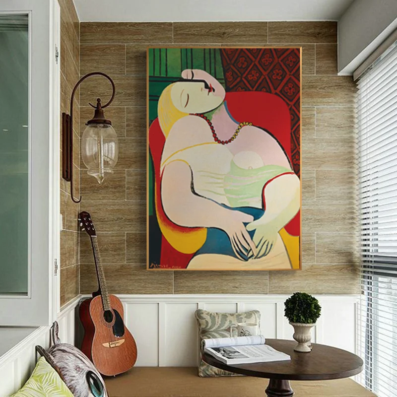Абстрактная Картина на холсте Пикассо мечтающая женщина художественные