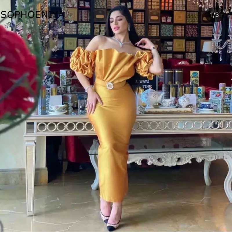 New Arrival Satin Gold Caftan Dubai Evening dress 20213 Abendkleider Short Sleeve Evening gown Vestidos de fiesta
New Arrival Satin Gold Caftan Dubai Evening dress 20213 Abendkleider Short Sleeve Evening gown Vestidos de fiesta
