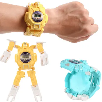 Cartoon Transformation Wristwatch Toy Creative Electronic Robot Watch for Boy Children Robot Watch Toy Xmas and birthday Gift
Cartoon Transformation Wristwatch Toy Creative Electronic Robot Watch for Boy Children Robot Watch Toy Xmas and birthday Gift