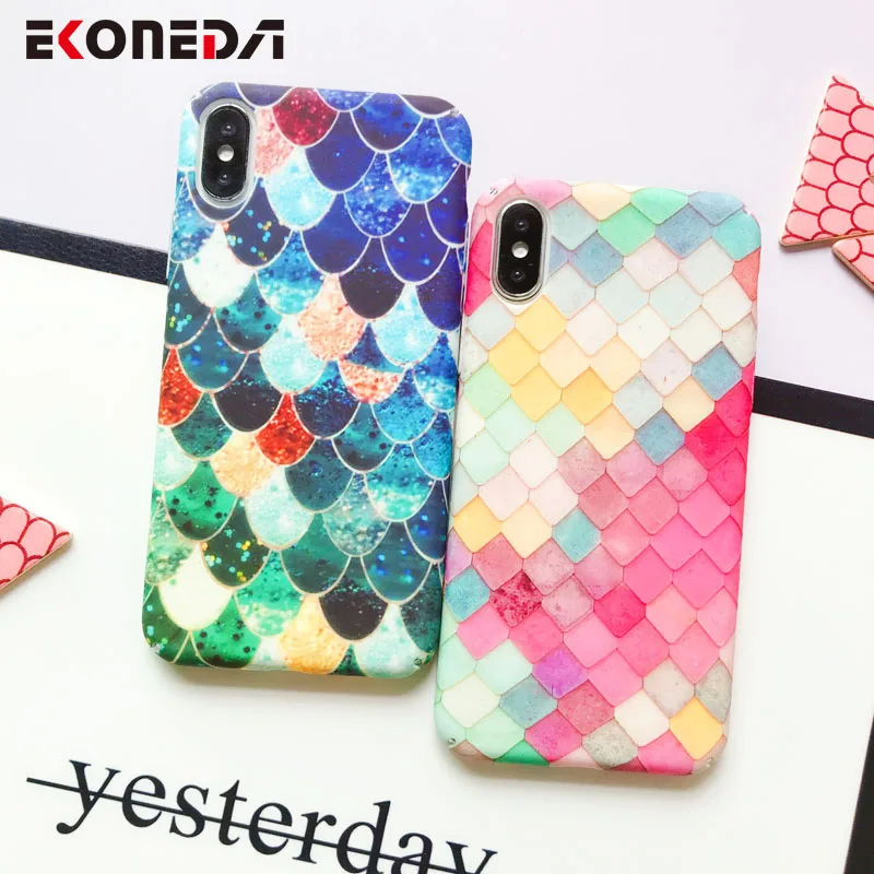 EKONEDA For iPhone 7 8 X XR XS Max Case Rainbow Color Matte Plastic Cover For iPhone 6 6S 7 8 Plus Case Fish Pattern Phone Case
EKONEDA For iPhone 7 8 X XR XS Max Case Rainbow Color Matte Plastic Cover For iPhone 6 6S 7 8 Plus Case Fish Pattern Phone Case