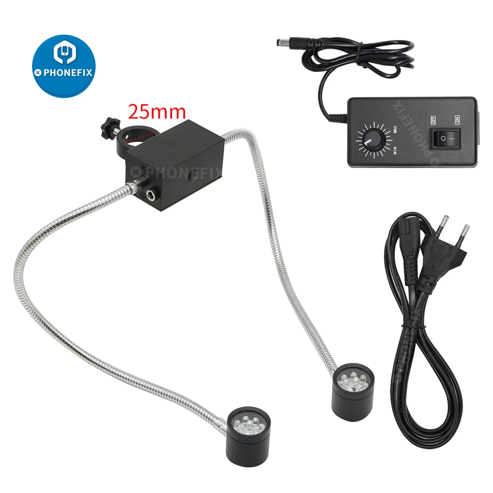 6500K 24 LED Adjustable Ring Side Light Illuminator Lamp 100V-240V 25.5mm or 32mm For Video Stereo Microscope Illumination LED
6500K 24 LED Adjustable Ring Side Light Illuminator Lamp 100V-240V 25.5mm or 32mm For Video Stereo Microscope Illumination LED