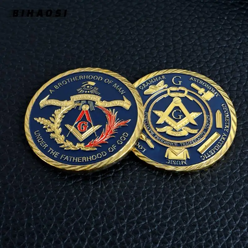 American Freemasonry Coin Commemorative Coin 999 Gold-plated Two-color Dot Paint European Freemasonry Collection Coin Wholesale
American Freemasonry Coin Commemorative Coin 999 Gold-plated Two-color Dot Paint European Freemasonry Collection Coin Wholesale