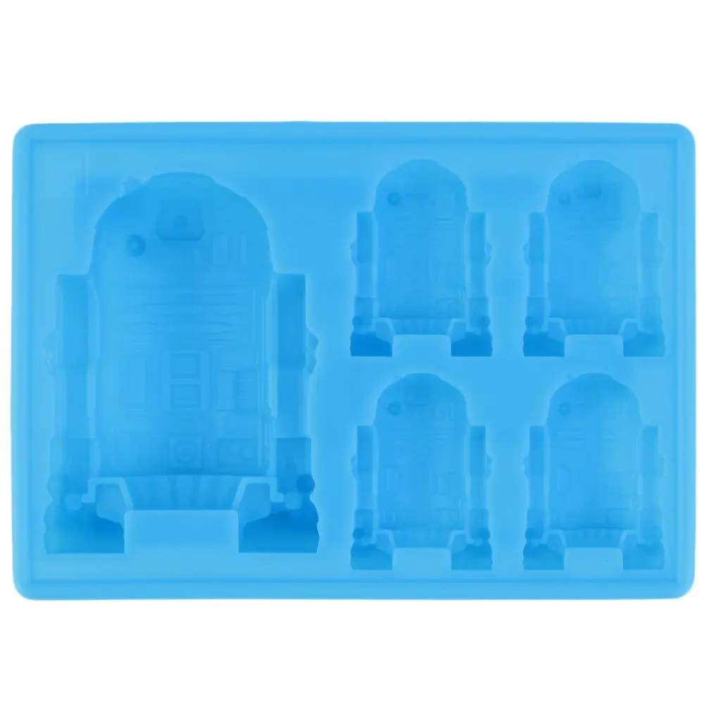 1pc Cute R2-D2 Ice Tray Silicone Mold Cube Chocolate Fondant Moulds Kitchen Cooking Tools for kid's parties
1pc Cute R2-D2 Ice Tray Silicone Mold Cube Chocolate Fondant Moulds Kitchen Cooking Tools for kid's parties