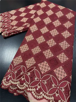 XIYA African Lace Fabric 2020 High Quality Lace Beautiful Nigerian Cotton Lace Fabrics With Stones For Wedding Dress QF3501B-5
XIYA African Lace Fabric 2020 High Quality Lace Beautiful Nigerian Cotton Lace Fabrics With Stones For Wedding Dress QF3501B-5