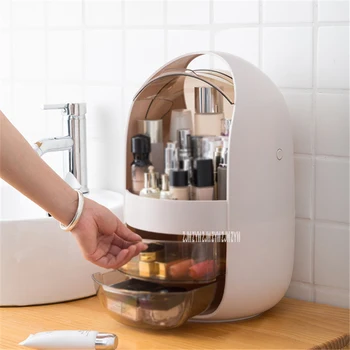 1985 Portable Round Dressing Case Two-Way Opening And Closing Cosmetic Storage Box With 2-Drawer Dust Proof Abs Cosmetic Box 
1985 Portable Round Dressing Case Two-Way Opening And Closing Cosmetic Storage Box With 2-Drawer Dust Proof Abs Cosmetic Box