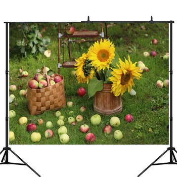 Lyavshi Apple Orchard Photography Backdrop Autumn Harvest Green Meadow sunflower Farm Tour Photo background Studio Props 
Lyavshi Apple Orchard Photography Backdrop Autumn Harvest Green Meadow sunflower Farm Tour Photo background Studio Props