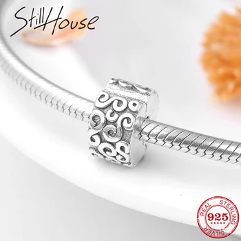 New 100% Authentic 925 Sterling Silver Beautiful S Pattern Clips Lock Beads Fit Original European Charm Bracelet Jewelry making