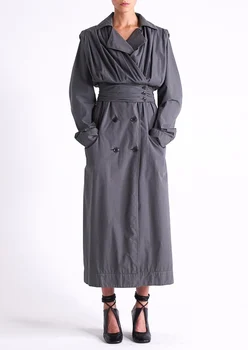 Womens Cotton Mid-Length Trench Coat Double-Breasted 2020 New Thin Windbreaker Casual Female Outwear Top with Sashes 
Womens Cotton Mid-Length Trench Coat Double-Breasted 2020 New Thin Windbreaker Casual Female Outwear Top with Sashes