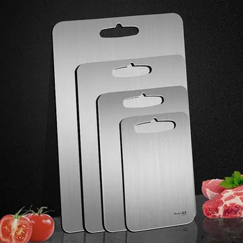 304 Stainless Steel Chopping Block Antibacterial Anti-mildew Cutting Boards Chopping Board Fruit Vegetable Meat Tools
304 Stainless Steel Chopping Block Antibacterial Anti-mildew Cutting Boards Chopping Board Fruit Vegetable Meat Tools