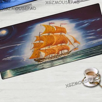XGZ Oil Painting Ocean Large Mouse Pad Black Lock Edge Moon Sailing Marine Computer Table Mat Sea Rubber Non-slip 900x400mm 
XGZ Oil Painting Ocean Large Mouse Pad Black Lock Edge Moon Sailing Marine Computer Table Mat Sea Rubber Non-slip 900x400mm