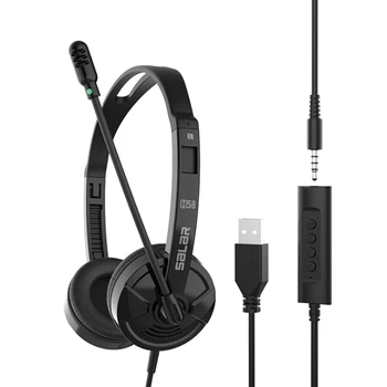 New 3.5mm Wired Stereo Headset Noise Cancelling Earphone With Microphone Gaming Headset For Computer Laptop Desktop Mic
New 3.5mm Wired Stereo Headset Noise Cancelling Earphone With Microphone Gaming Headset For Computer Laptop Desktop Mic