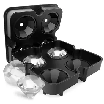 4 Cell Silicone Ice Cube Tray Diamond Ice Cream Molds Chocolate ice cube maker Kitchen Tools for Party Bar
4 Cell Silicone Ice Cube Tray Diamond Ice Cream Molds Chocolate ice cube maker Kitchen Tools for Party Bar