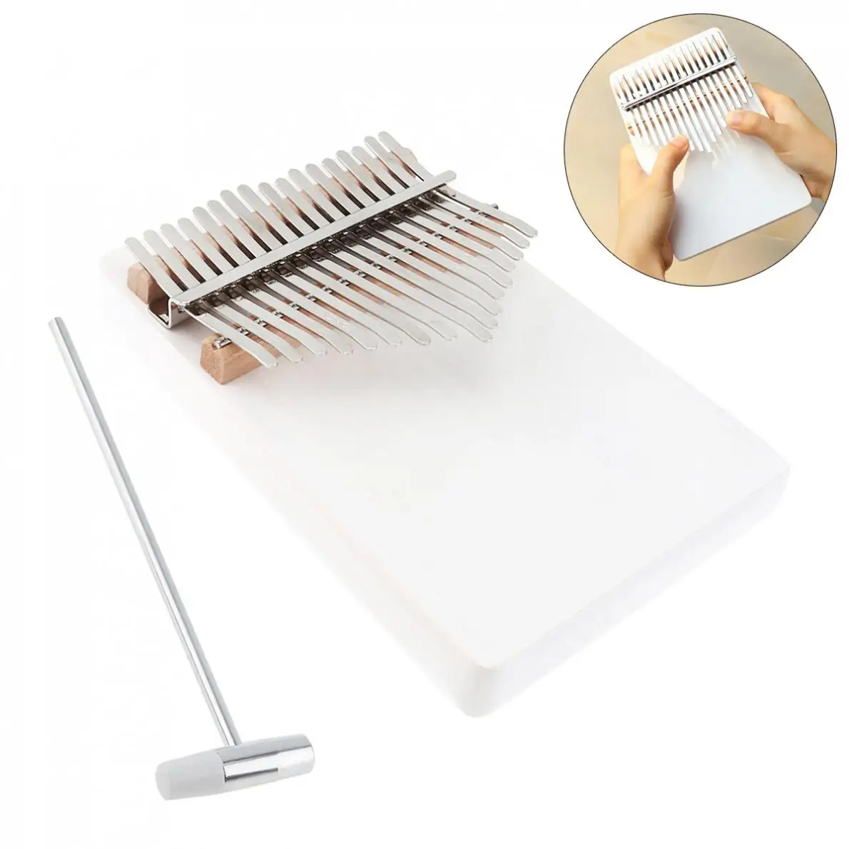 Kalimba 17 Keys Thumb Piano Kalimba Solid Single Board Pine Mbira Mini Keyboard Instrument for Beginner
Kalimba 17 Keys Thumb Piano Kalimba Solid Single Board Pine Mbira Mini Keyboard Instrument for Beginner