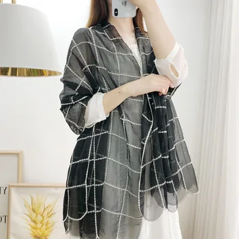 2019 solid plaid women scarf large size silk wool scarves shawl and wraps high quality embroidery bandana foulard female hijab
2019 solid plaid women scarf large size silk wool scarves shawl and wraps high quality embroidery bandana foulard female hijab